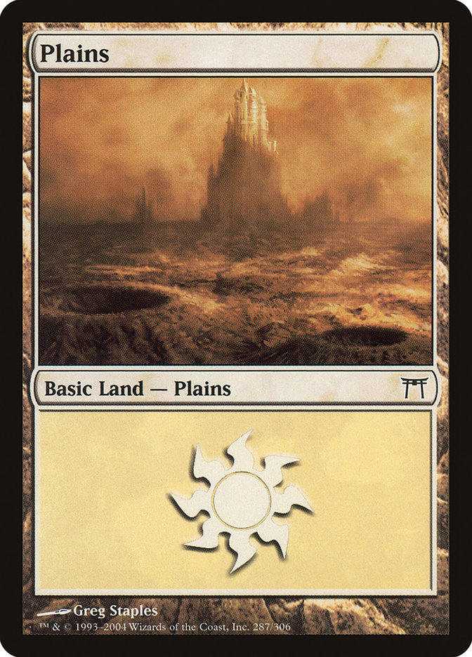 Plains (#287): Champions of Kamigawa