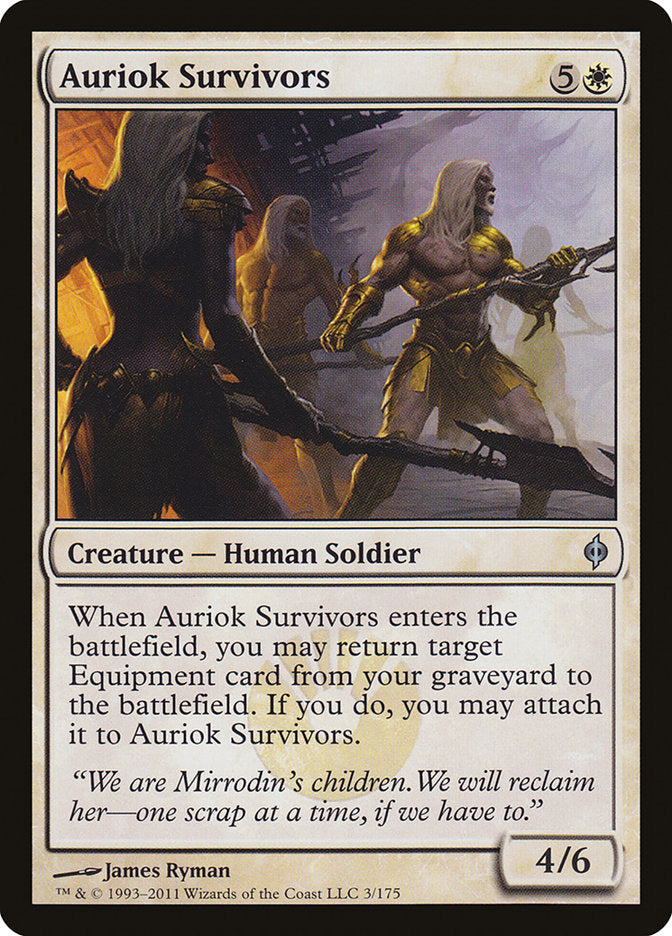 Auriok Survivors - (Foil): New Phyrexia