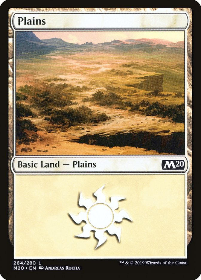 Plains (#264) - (Foil): Core Set 2020