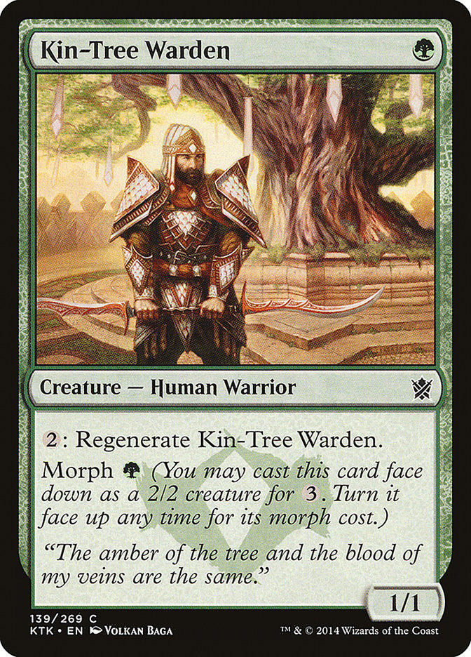 Kin-Tree Warden - (Foil): Khans of Tarkir