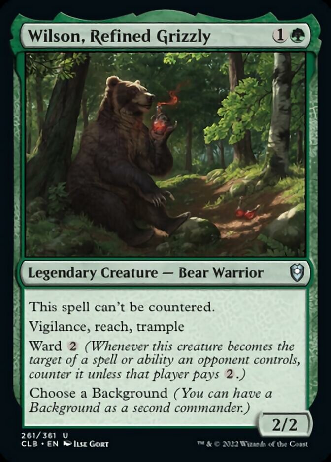 Wilson, Refined Grizzly - (Foil): Commander Legends: Battle for Baldur's Gate