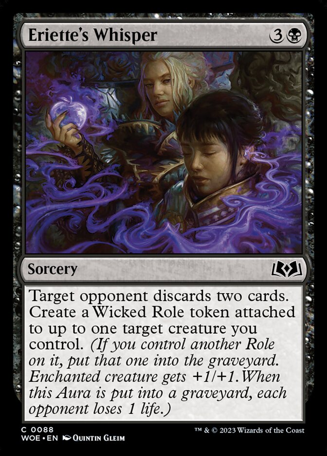 Eriette's Whisper - (Foil): Wilds of Eldraine