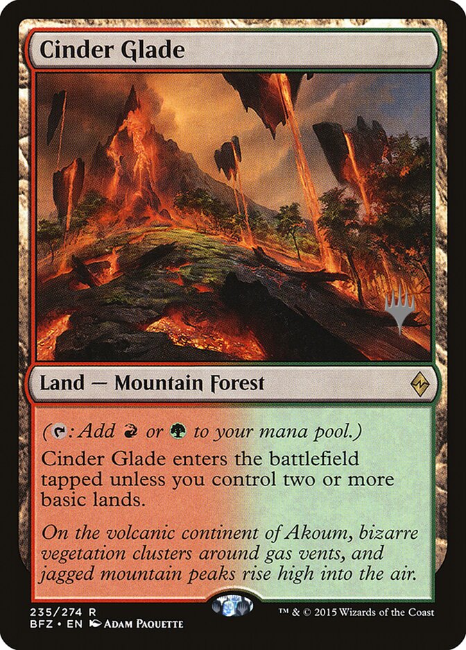 Cinder Glade (Promo Pack) (Battle for Zendikar): Battle for Zendikar Promos