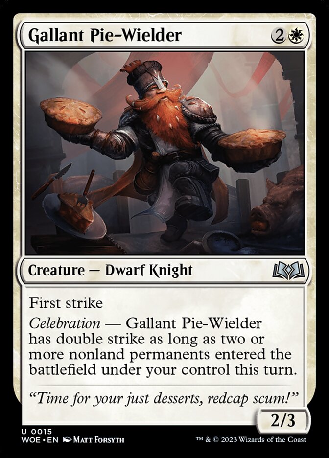 Gallant Pie-Wielder - (Foil): Wilds of Eldraine