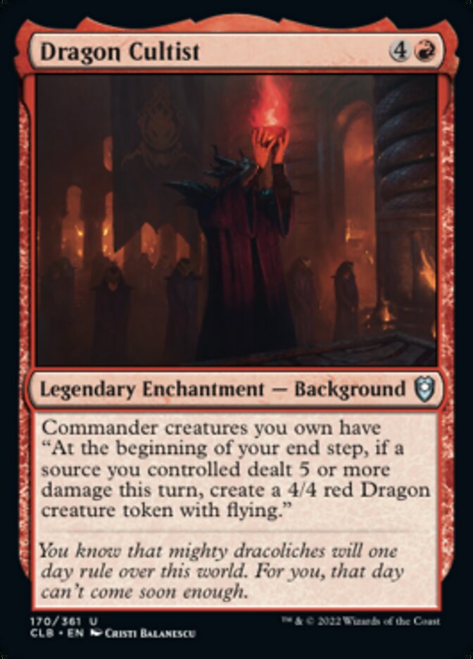 Dragon Cultist - (Foil): Commander Legends: Battle for Baldur's Gate