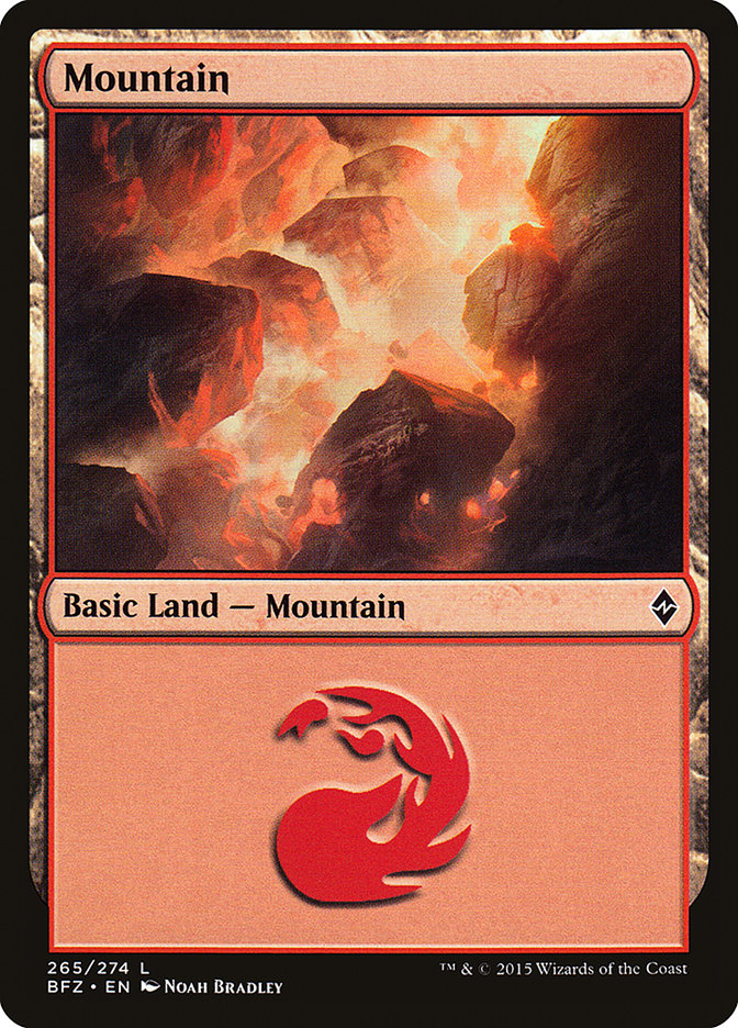 Mountain (#265) (Regular Art): Battle for Zendikar