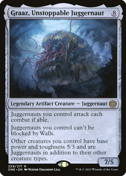Graaz, Unstoppable Juggernaut - (Foil): Phyrexia: All Will Be One