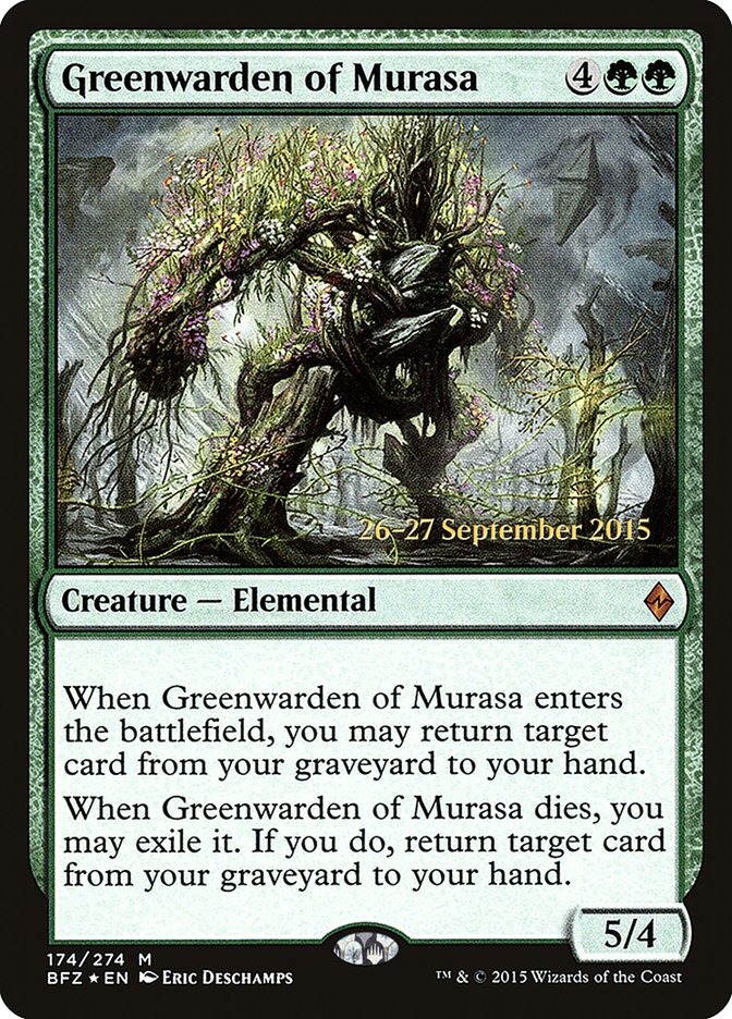 Greenwarden of Murasa (Prerelease) (Battle for Zendikar) - (Foil): Battle for Zendikar Promos