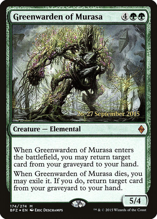 Greenwarden of Murasa (Prerelease) (Battle for Zendikar) - (Foil): Battle for Zendikar Promos
