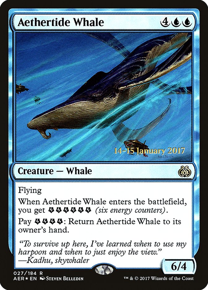 Aethertide Whale (Prerelease) (Aether Revolt) - (Foil): Aether Revolt Promos