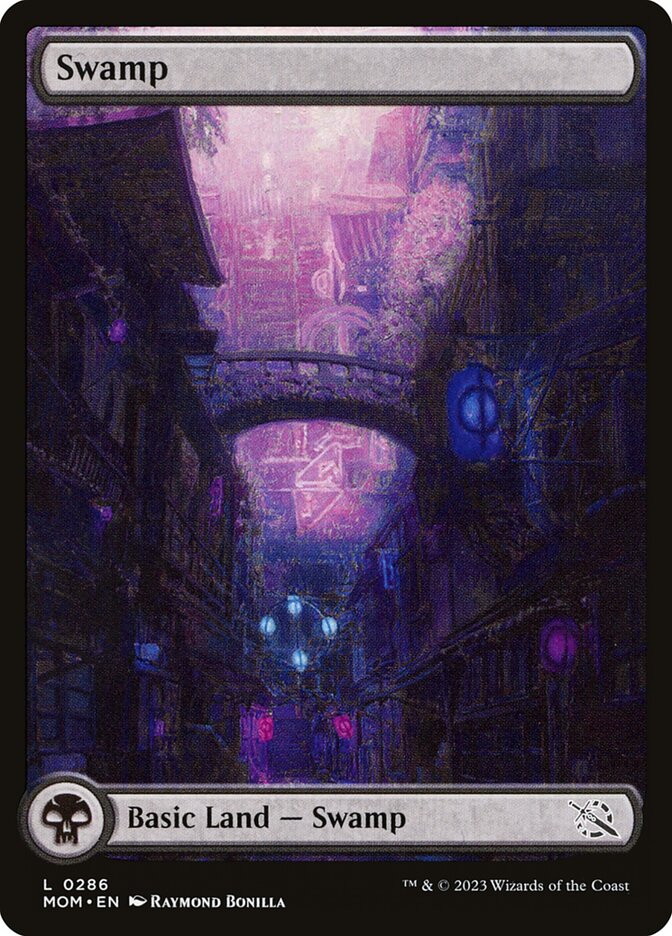 Swamp (#286) (Full Art) - (Foil): March of the Machine