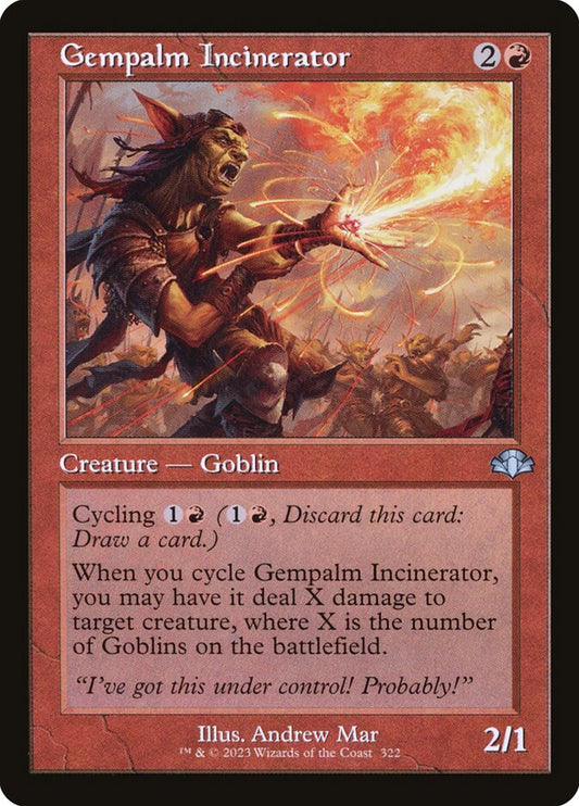 Gempalm Incinerator (Retro Frame): Dominaria Remastered