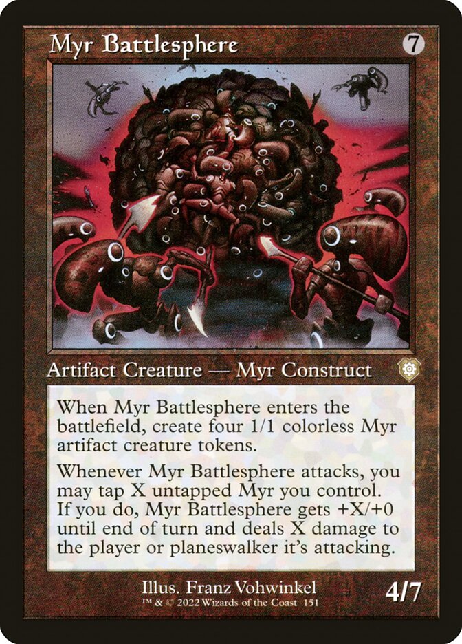 Myr Battlesphere (Retro Frame): The Brothers' War Commander