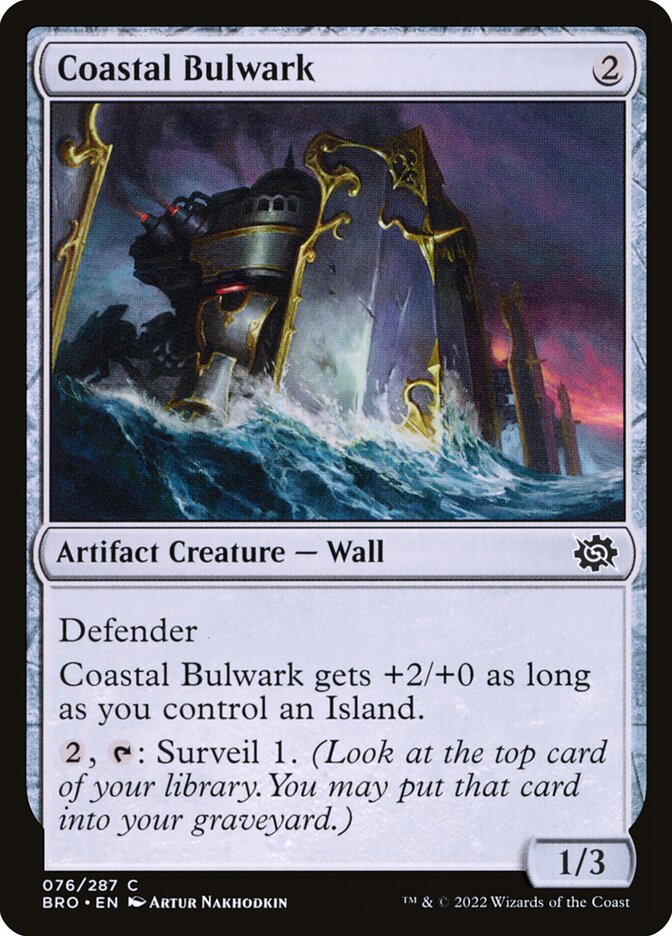 Coastal Bulwark - (Foil): The Brothers' War