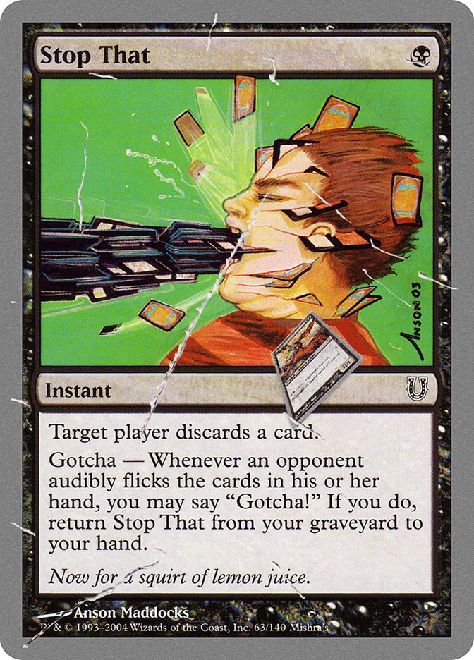 Stop That - (Foil): Unhinged