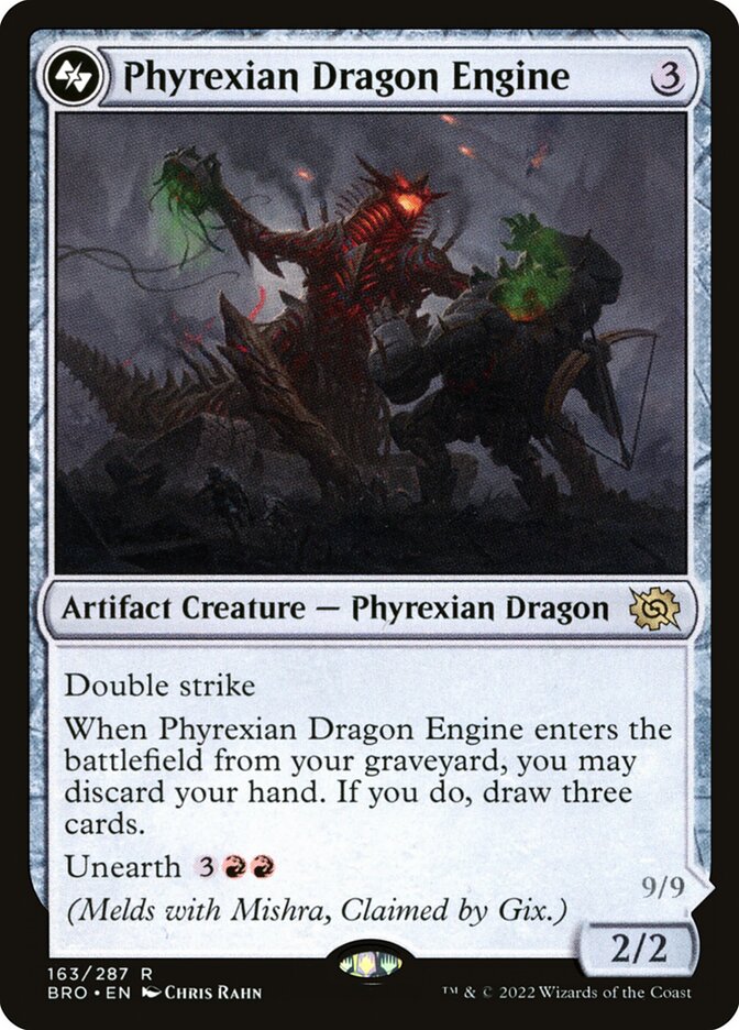 Phyrexian Dragon Engine // Mishra, Lost to Phyrexia (Bottom): The Brothers' War