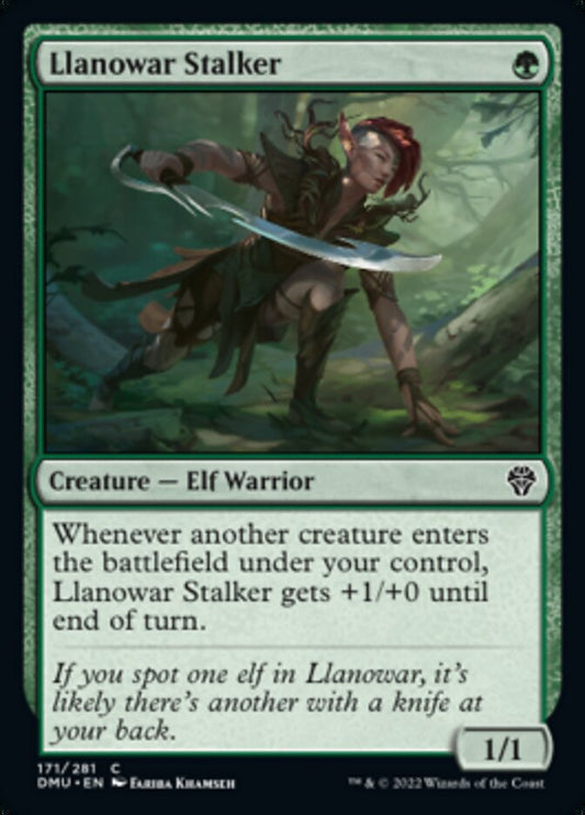 Llanowar Stalker - (Foil): Dominaria United