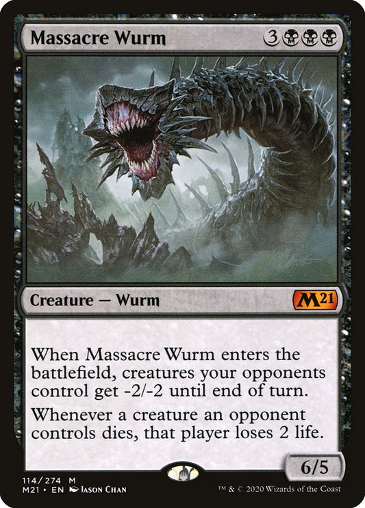 Massacre Wurm - (Foil): Core Set 2021