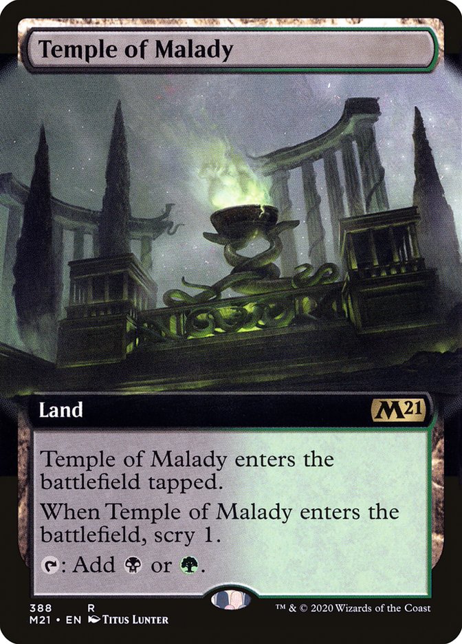 Temple of Malady (Extended Art): Core Set 2021