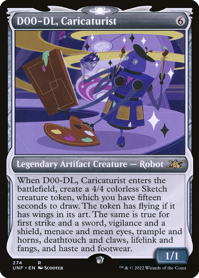 D00-DL, Caricaturist (Showcase): Unfinity