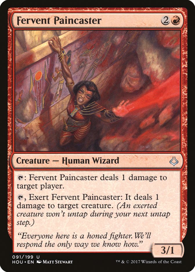 Fervent Paincaster - (Foil): Hour of Devastation