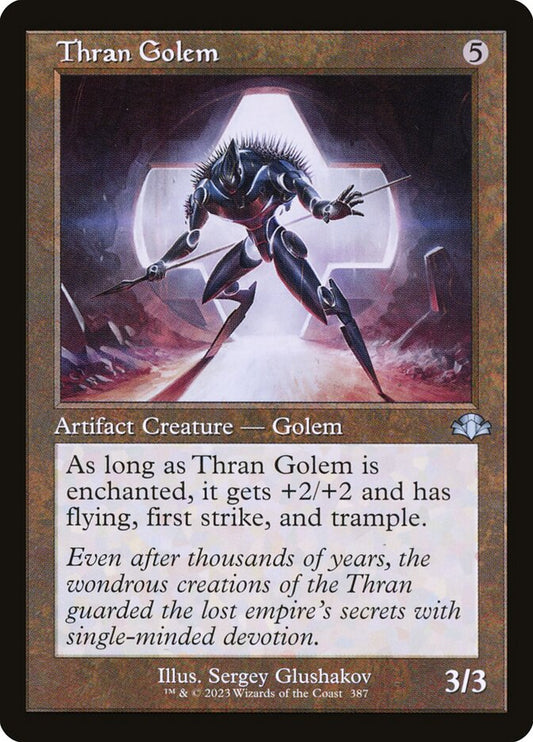 Thran Golem (Retro Frame): Dominaria Remastered