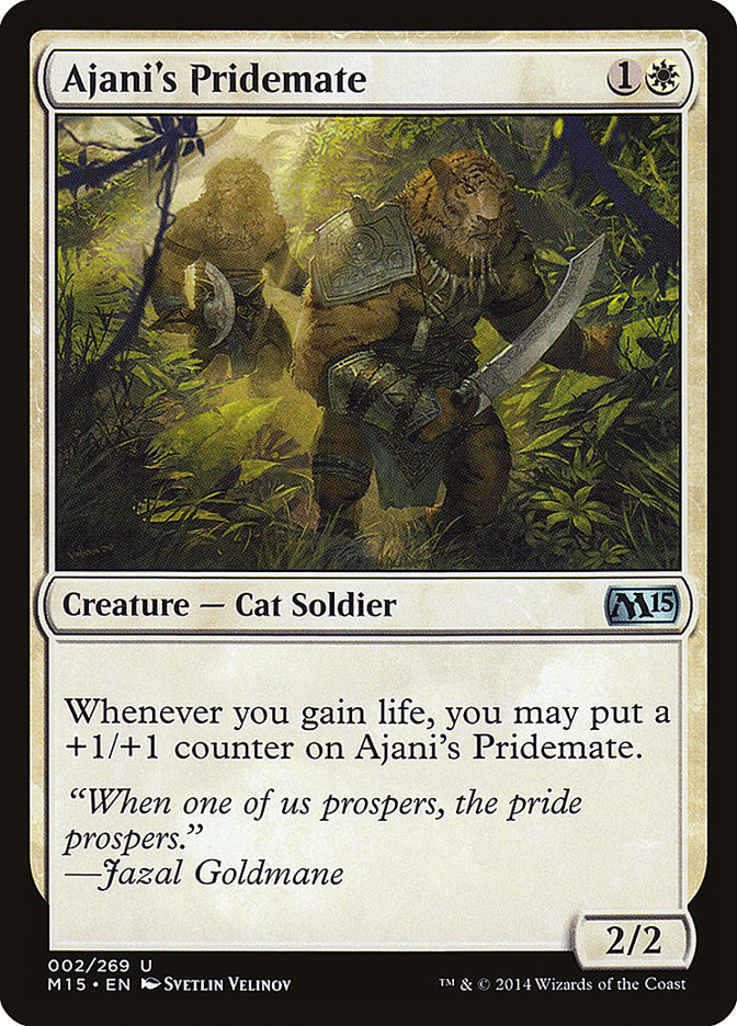 Ajani's Pridemate - (Foil): Magic 2015