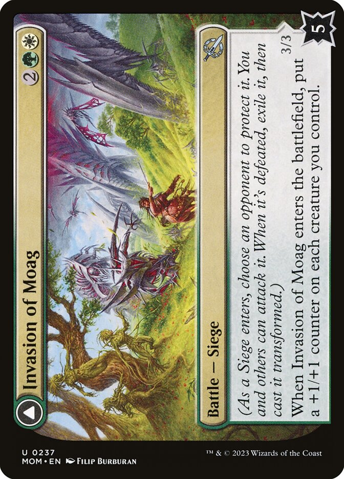 Invasion of Moag // Bloomwielder Dryads - (Foil): March of the Machine