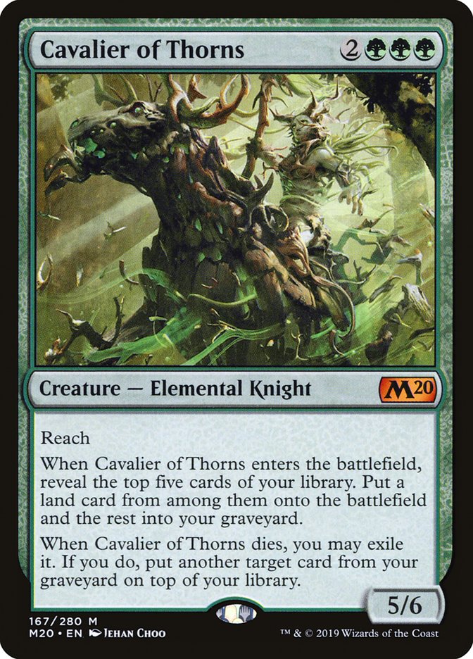 Cavalier of Thorns - (Foil): Core Set 2020