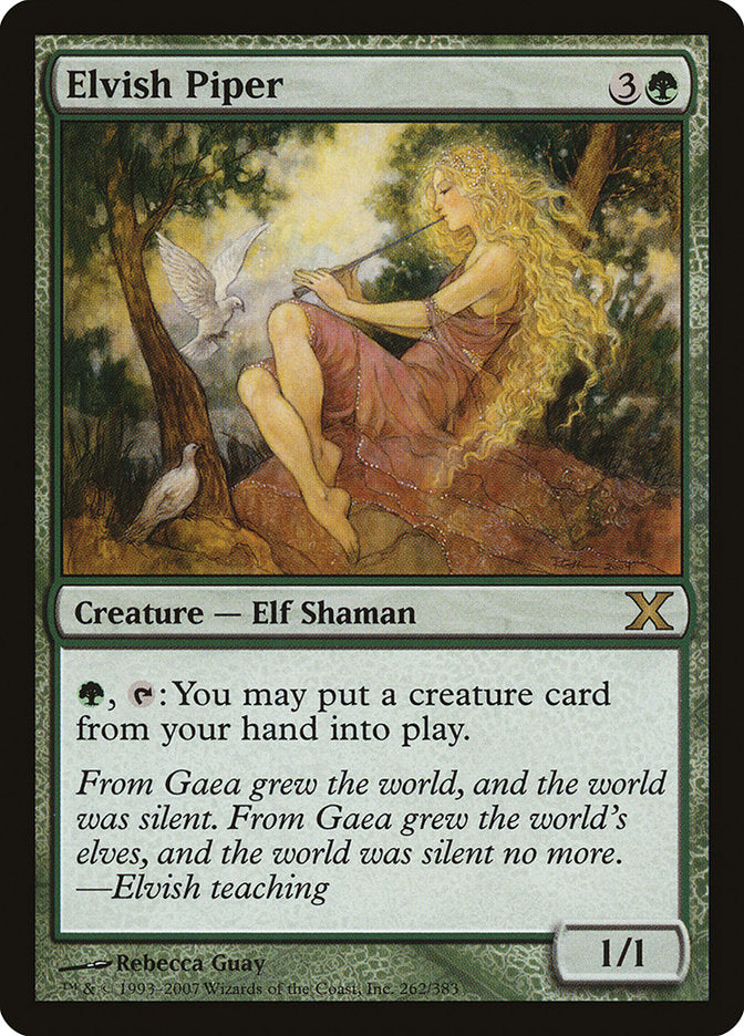 Elvish Piper - (Foil): Tenth Edition
