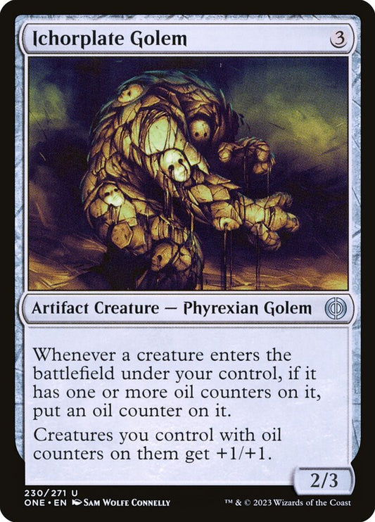 Ichorplate Golem - (Foil): Phyrexia: All Will Be One