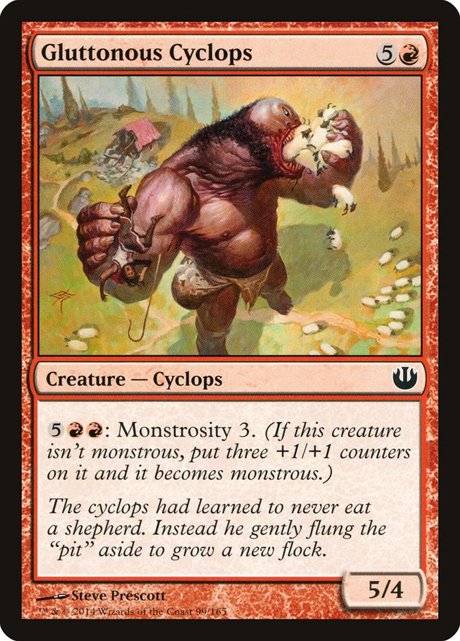 Gluttonous Cyclops - (Foil): Journey into Nyx