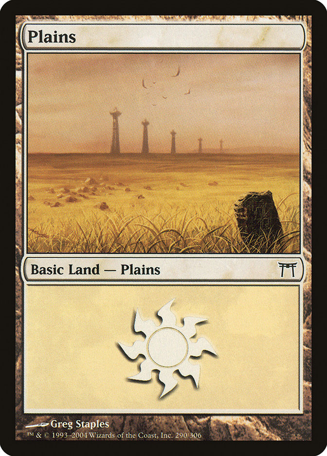 Plains (#290): Champions of Kamigawa