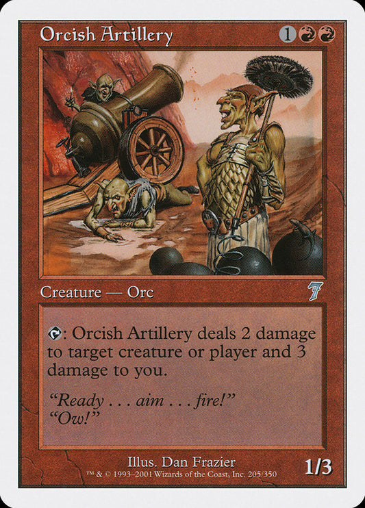 Orcish Artillery - (Foil): Seventh Edition