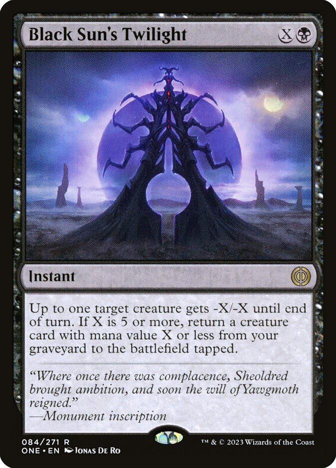 Black Sun's Twilight - (Foil): Phyrexia: All Will Be One