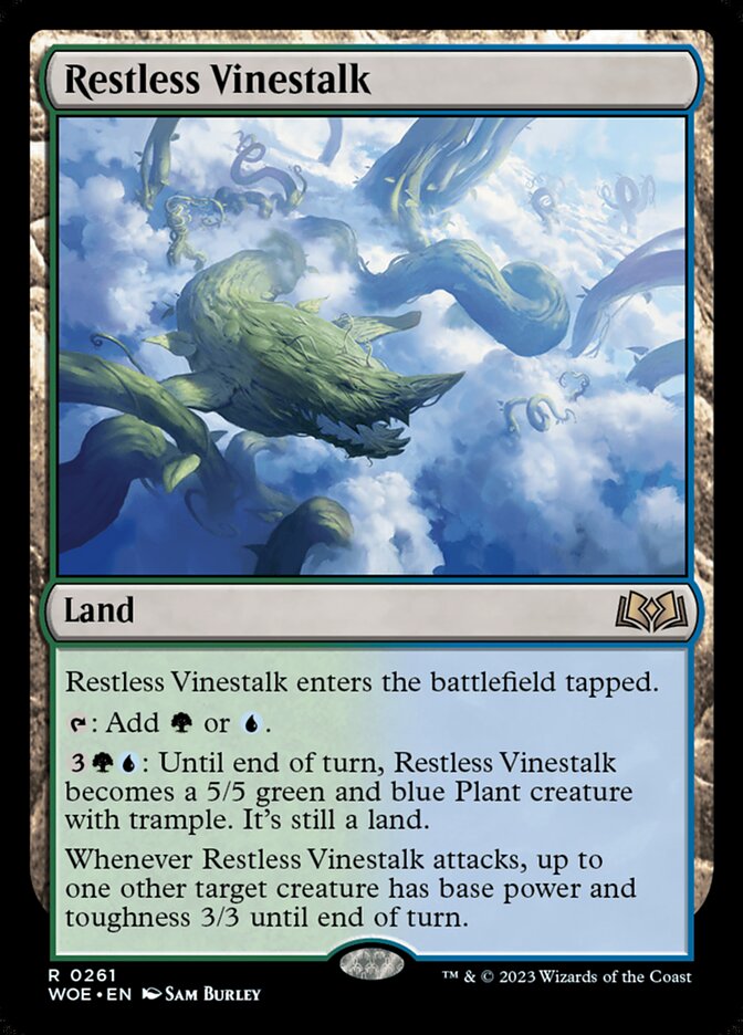 Restless Vinestalk - (Foil): Wilds of Eldraine