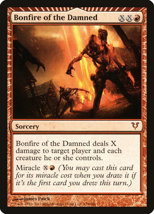 Bonfire of the Damned - (Foil): Avacyn Restored