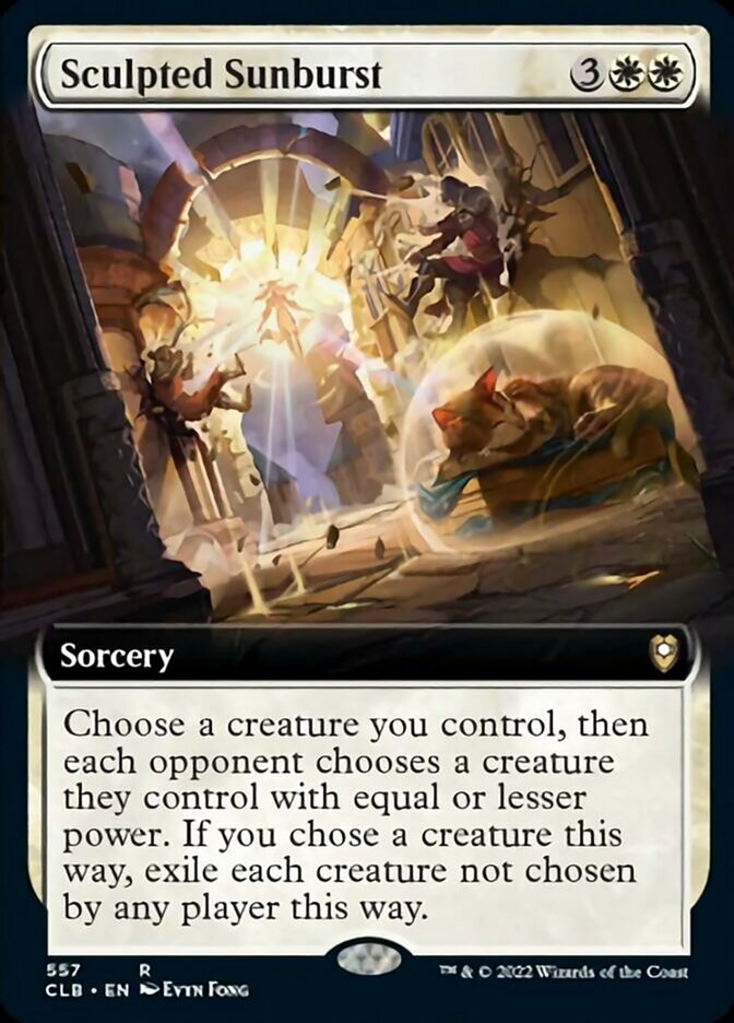 Sculpted Sunburst (Extended Art) - (Foil): Commander Legends: Battle for Baldur's Gate