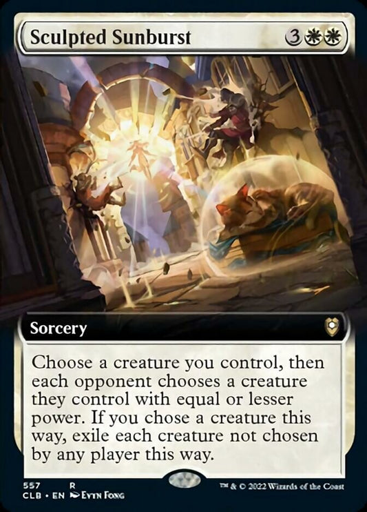 Sculpted Sunburst (Extended Art) - (Foil): Commander Legends: Battle for Baldur's Gate