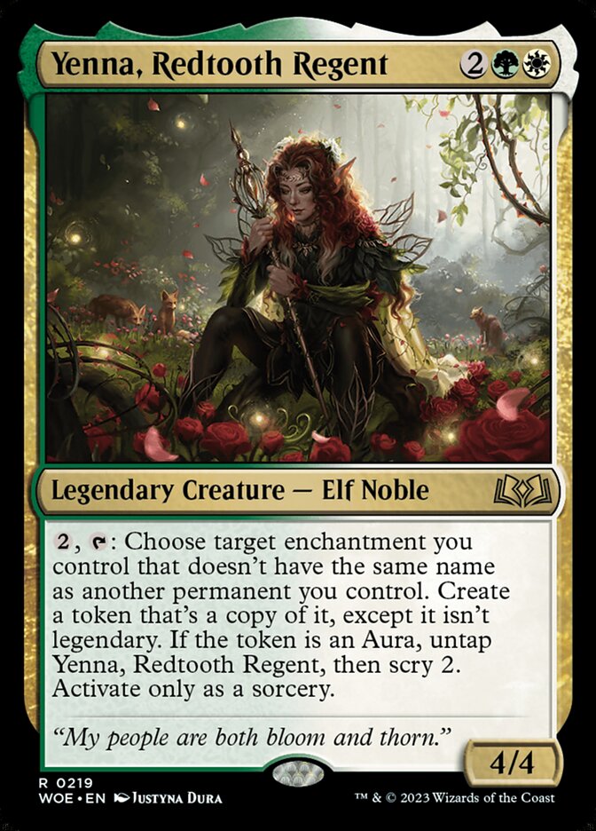 Yenna, Redtooth Regent - (Foil): Wilds of Eldraine