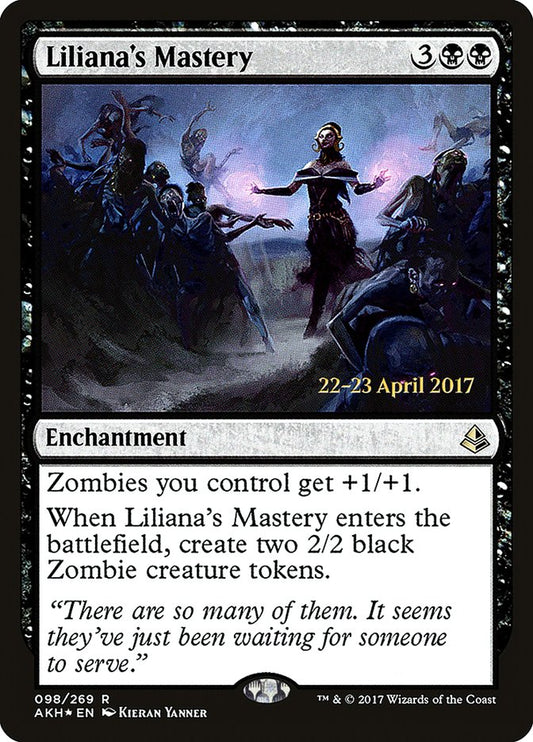 Liliana's Mastery (Prerelease) (Amonkhet) - (Foil): Amonkhet Promos