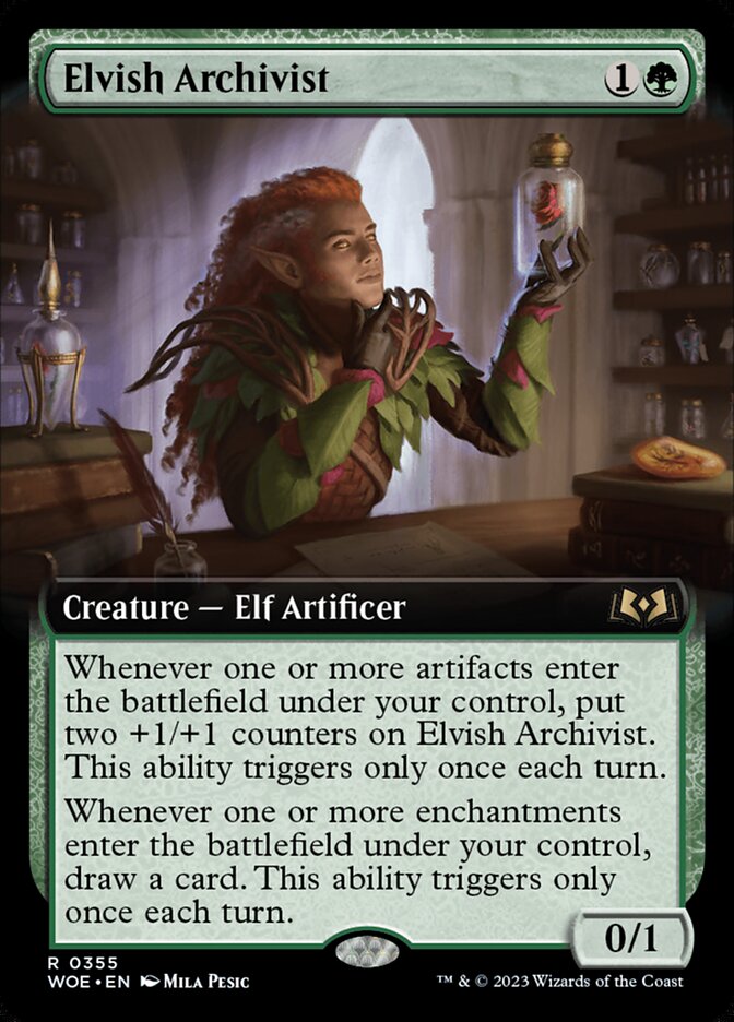 Elvish Archivist (Extended Art): Wilds of Eldraine