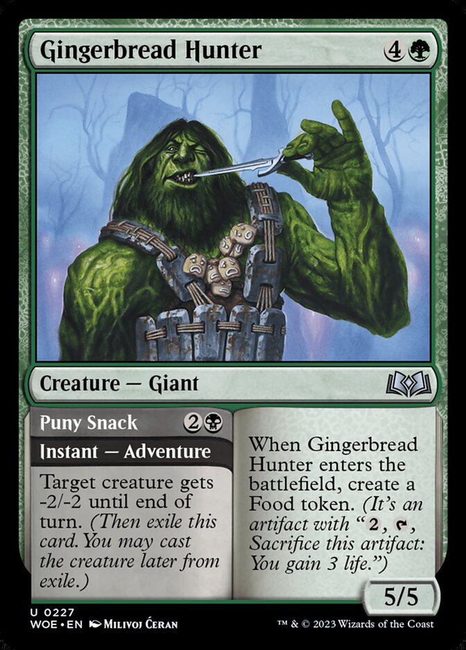 Gingerbread Hunter // Puny Snack - (Foil): Wilds of Eldraine