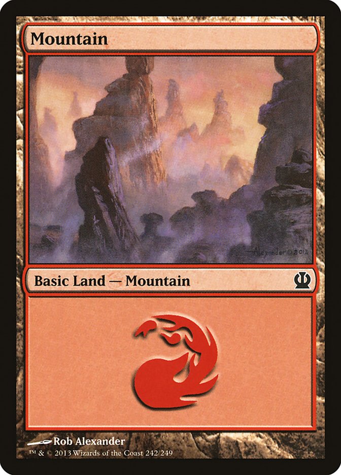 Mountain (#242) - (Foil): Theros