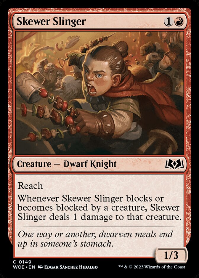 Skewer Slinger - (Foil): Wilds of Eldraine