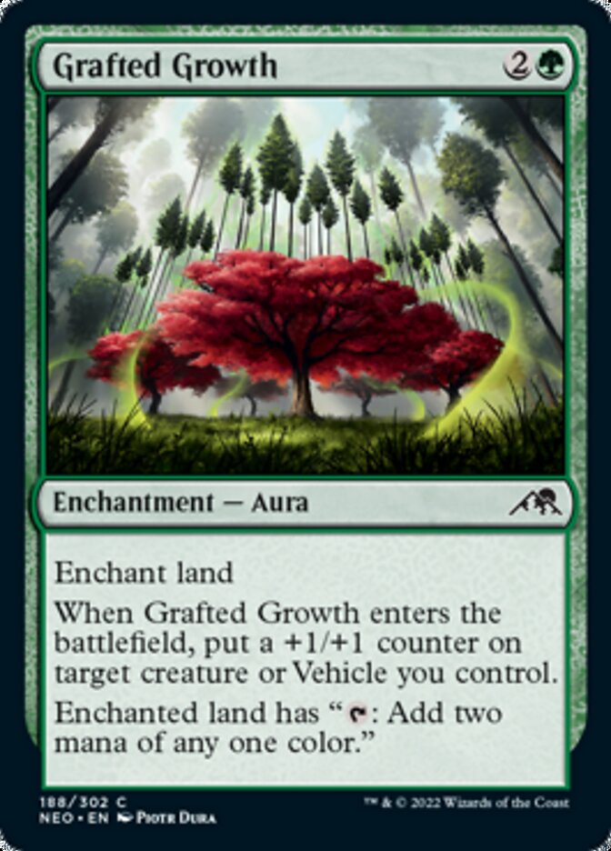 Grafted Growth - (Foil): Kamigawa: Neon Dynasty