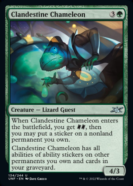 Clandestine Chameleon - (Foil): Unfinity