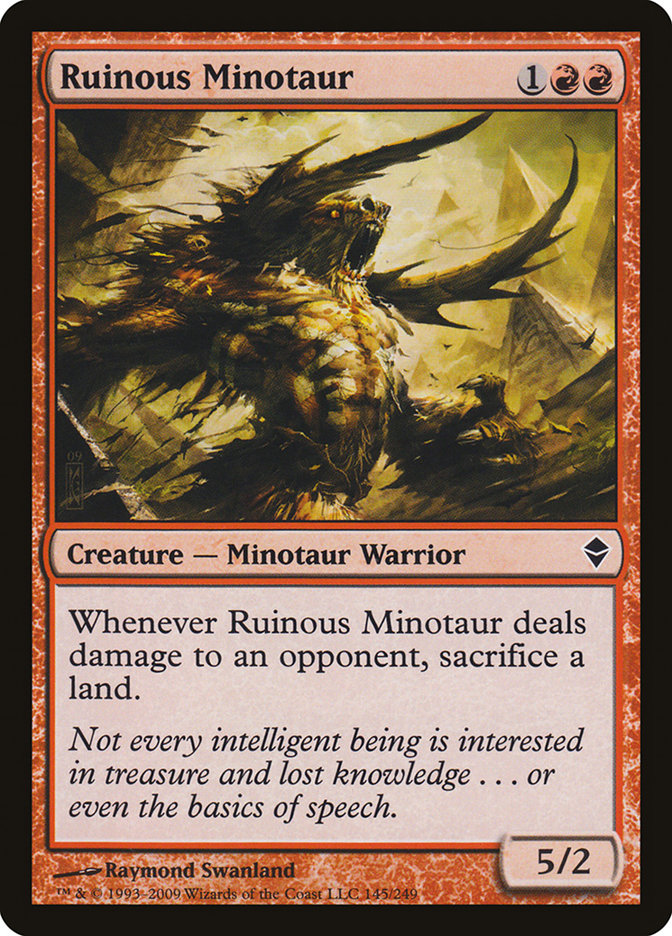 Ruinous Minotaur: Zendikar