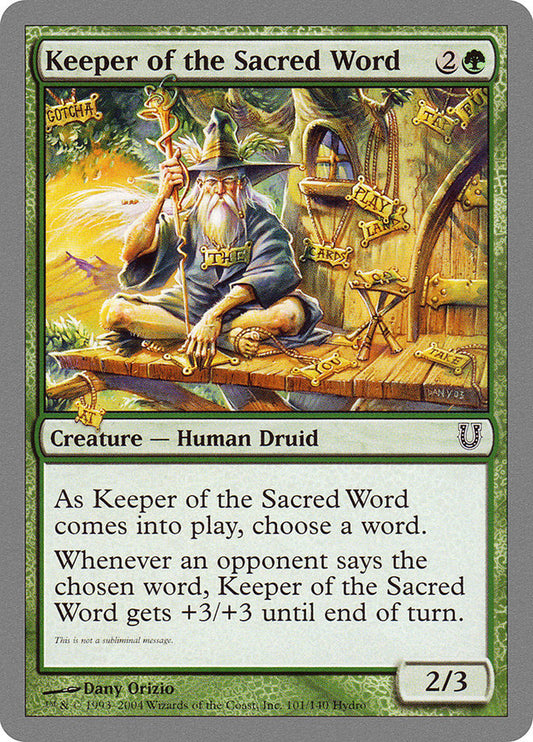 Keeper of the Sacred Word: Unhinged