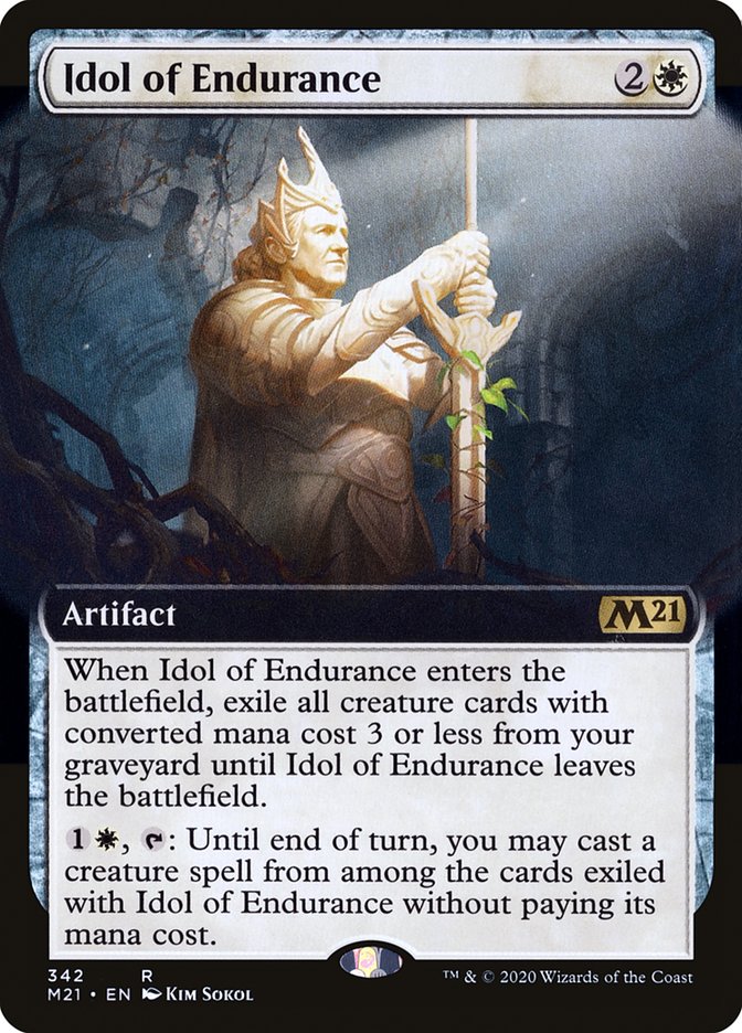 Idol of Endurance (Extended Art): Core Set 2021